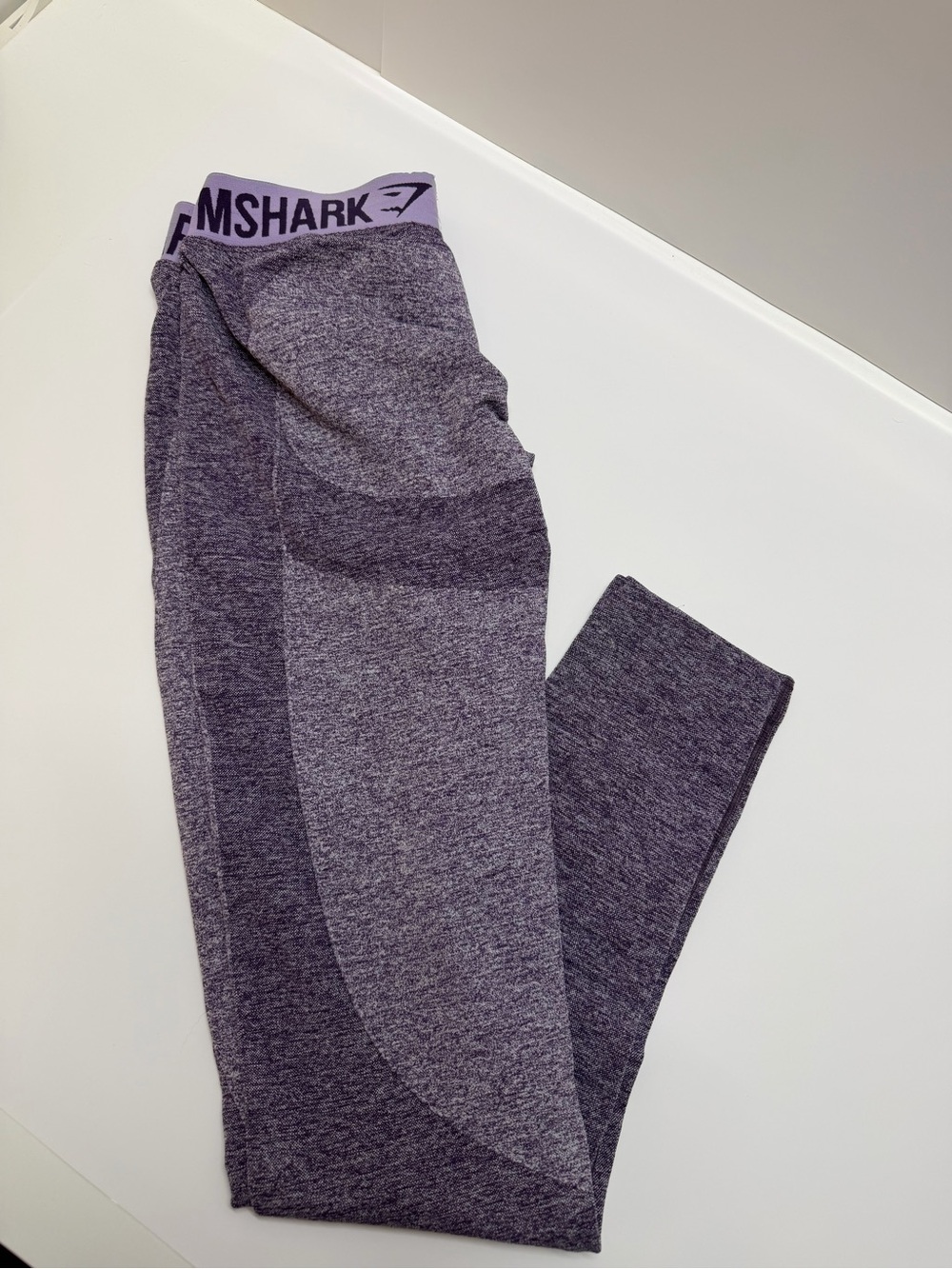 Gymshark Kids Heathered Purple Seamless Leggings